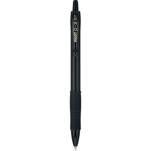 G2 Edge Premium Gel Pen, Retractable, Fine 0.7 Mm, Black Ink/barrel, 36/pack