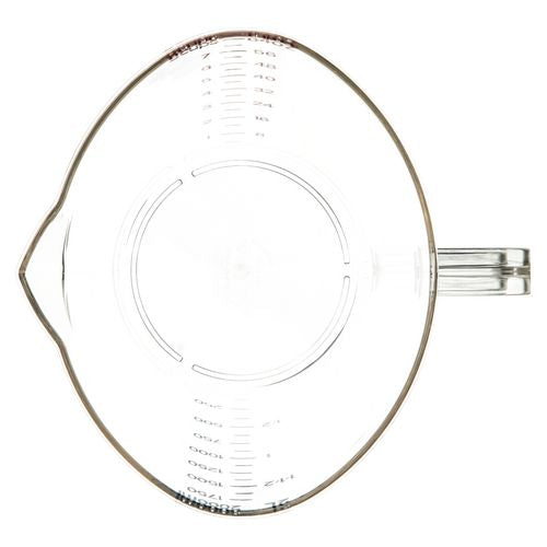 Commercial Measuring Cup, 0.5 Gal, Clear