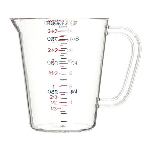 Commercial Measuring Cup, 1 Qt, Clear