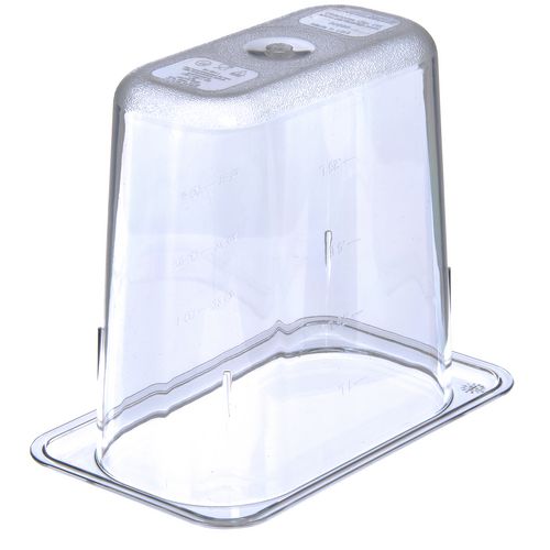 Storplus Polycarbonate Food Pan, 1.4 Qt, 4.25 X 6.93 X 6, Clear, Plastic