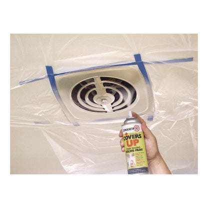 Covers Up Ceiling Paint And Primer, Interior, Flat White, 13 Oz Aerosol Can, 6/carton