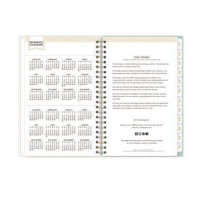 Day Designer "secret Garden Mint" Academic Year Weekly/monthly Notes Planner, 8 X 5, 12-month (july To June): 2024-2025