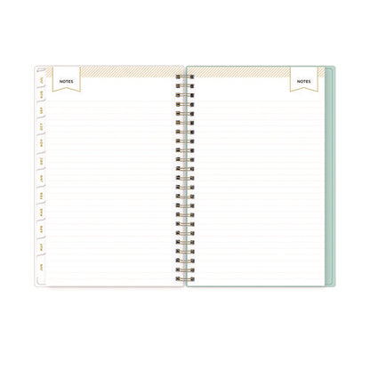 Day Designer "secret Garden Mint" Academic Year Weekly/monthly Notes Planner, 8 X 5, 12-month (july To June): 2024-2025