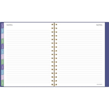 Badge Geo Weekly/monthly Planner, 8.88 X 7.69, Purple/gold Cover, 13-month (jan To Jan): 2025 To 2026