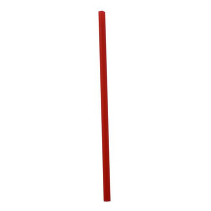 Wrapped Giant Straws, 7.75", Polypropylene, Red, 7,200/carton