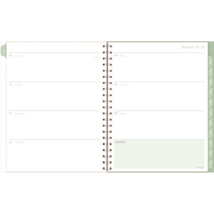 Ombre Weekly/monthly Planner, Colorful Cloud Artwork, 11" X 9.25", Multicolor Cover, 12-month (jan To Dec): 2025