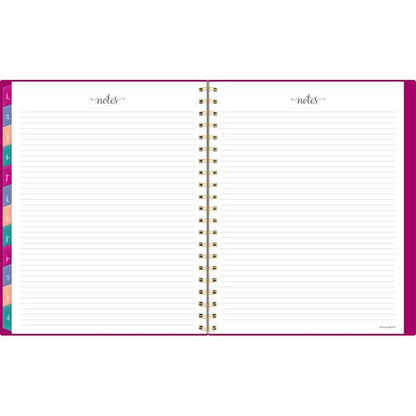 Harmony Weekly/monthly Poly Planner, Weekly: Vertical Format, 11 X 9.38, Purple/gold Cover, 13-month (jan To Jan): 2025-2026