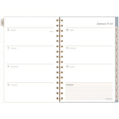 Triad Weekly/monthly Planner, Geometric Artwork, 8.5" X 6.38", Multicolor Cover, 12-month (jan To Dec): 2025