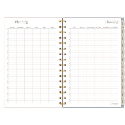 Triad Weekly/monthly Planner, Geometric Artwork, 8.5" X 6.38", Multicolor Cover, 12-month (jan To Dec): 2025