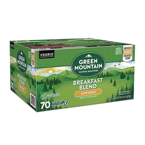 Breakfast Blend Coffee K-cup Pods, Regular, 70/box