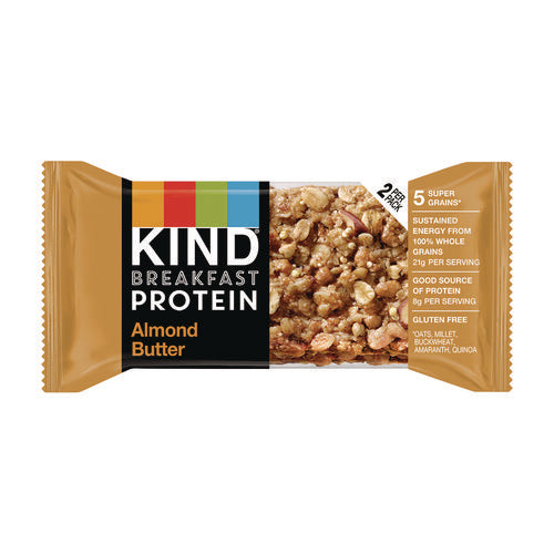 Breakfast Protein Bars, Almond Butter, 1.76 Oz Two-bar Packs, 6/box