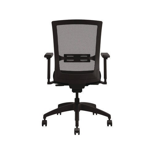 Quip Ergonomic Mesh Back Swivel Task Chair, Supports Up To 300 Lb, Black Seat, Carbon Back, Black Base