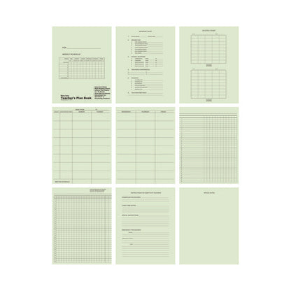 Wirebound Teacher's Plan Book, 11 X 8.5, Randomly Assorted Cover Colors