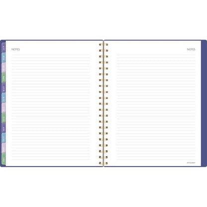 Badge Geo Weekly/monthly Planner, 11 X 9.25, Purple/gold Cover, 13-month (jan To Jan): 2025 To 2026