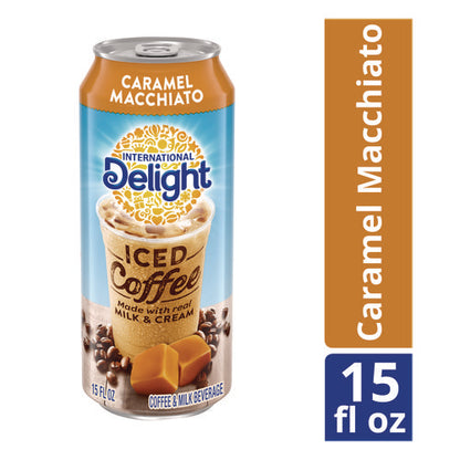 Iced Coffee, Caramel Macchiato, 15 Oz Can, 12/carton