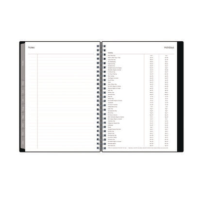 Enterprise Weekly/monthly Notes Planner, 8.63" X 5.88", Black Cover, 12-month (jan To Dec): 2025