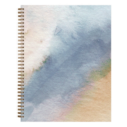 One Tree Planted Andrea Weekly/monthly Planner, Abstract Artwork, 11" X 8.5", Blue/sand/green Cover, 12-month (jan-dec): 2025