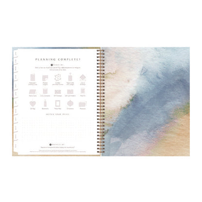 One Tree Planted Andrea Weekly/monthly Planner, Abstract Artwork, 11" X 8.5", Blue/sand/green Cover, 12-month (jan-dec): 2025