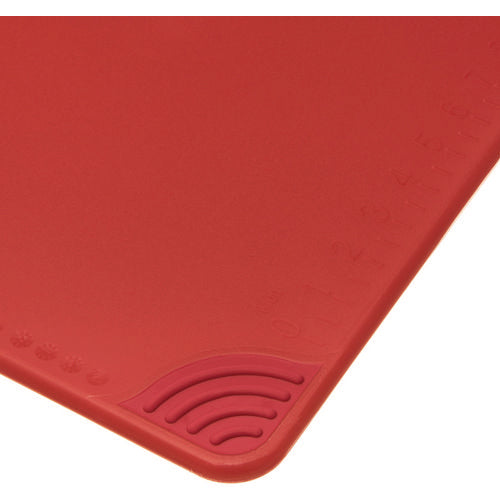 Saf-t-grip Cutting Board, Plastic, 24 X 18, X 0.5, Red