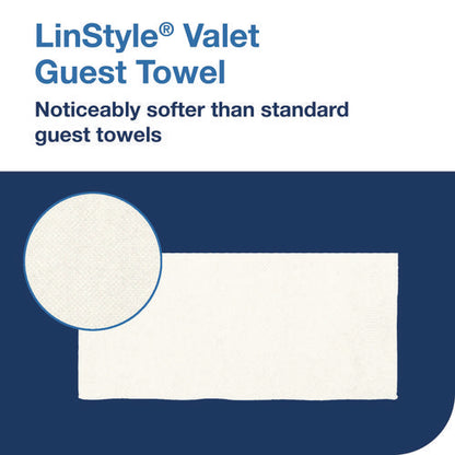 Linstyle Valet Guest Towel, 1-ply, 11.5 X 17, White, 100/pack, 5 Packs/carton