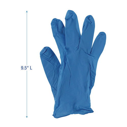 Disposable Powder-free Nitrile Gloves, Small, Blue, 5 Mil, 100/box