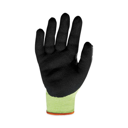 Proflex 7141 Ansi A4 Dir Nitrile-coated Cr Gloves, Lime, Large, 72 Pairs/pack