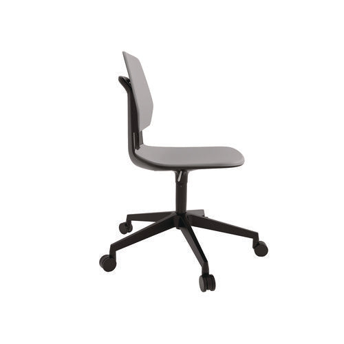 Commute Task Chair, Supports Up To 275 Lbs, 18.25" To 22.25" Seat Height, Gray Seat, Gray Back, Black Base