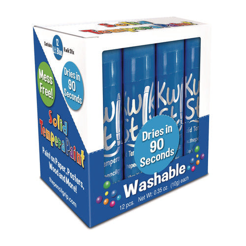 Kwik Stix Single Color Pack, 0.7" X 3.5", Light Blue, 12/pack, 12 Packs/carton