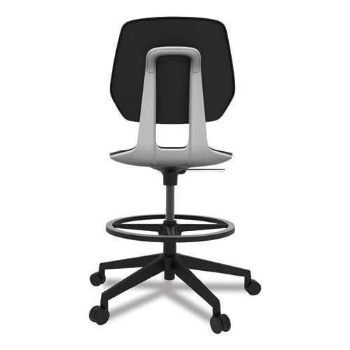 Commute Extended Height Task Chair, Supports Up To 275 Lb, 22.25" To 32.25" Seat Height, Black Seat, Black Back, Black Base