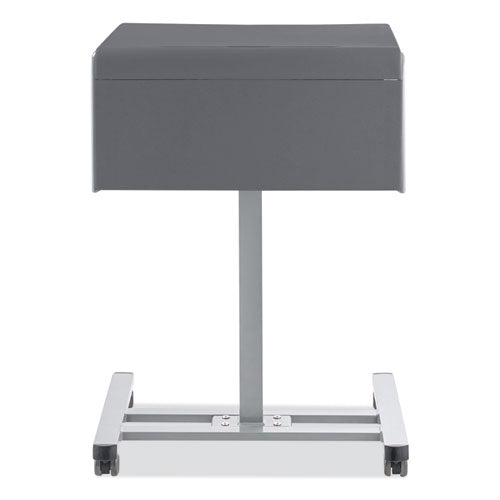 Sit-stand Student Desk Pro, 23.5" X 19.5" X 28.5" To 41.75", Charcoal Gray