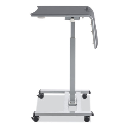 Sit-stand Student Desk Pro, 23.5" X 19.5" X 28.5" To 41.75", Charcoal Gray