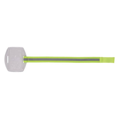 Squids 3386 Arm Band Id/badge Holder, Vertical, Hi-vis Lime, 3.75 X 4.25 Holder, 2.5 X 4 Insert, 10/pack