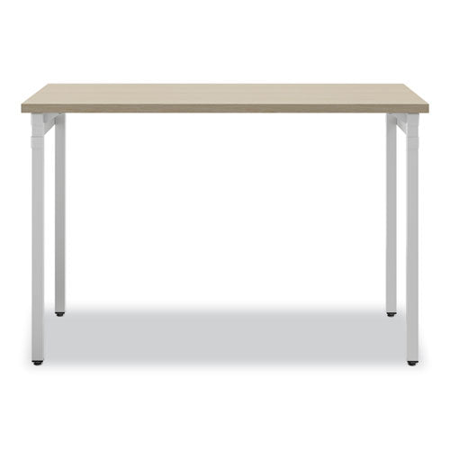 Ready Home Office Desk, 45.5" X 23.5" To 29.5", Beige/white