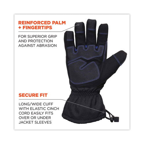 Proflex 819wp Extreme Thermal Wp Gloves, Black, 2x-large, Pair