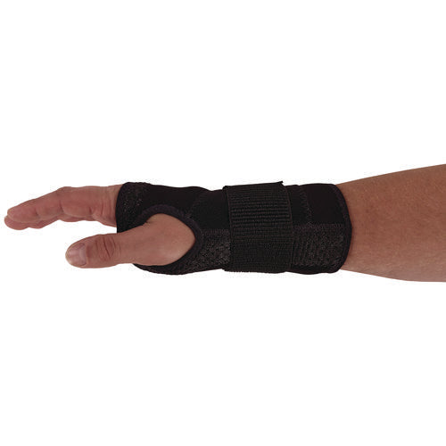 Proflex 4005 Wrist Brace Support With Single Strap, Large, Fits Right Hand, Black