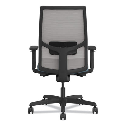 Ignition 2.0 4-way Stretch Mid-back Task Chair, Black Adjustable Lumbar Support, Carolina Seat, Fog Back, Black Base