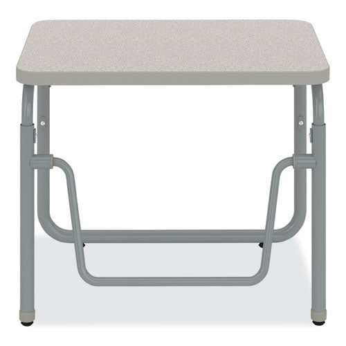 Alphabetter 2.0 Height-adjustable Student Desk With Pendulum Bar, 27.75 X 19.75 X 22 To 30, Pebble Gray