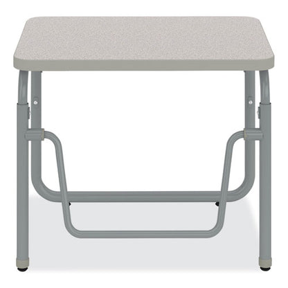 Alphabetter 2.0 Height-adjustable Student Desk With Pendulum Bar, 27.75 X 19.75 X 22 To 30, Pebble Gray