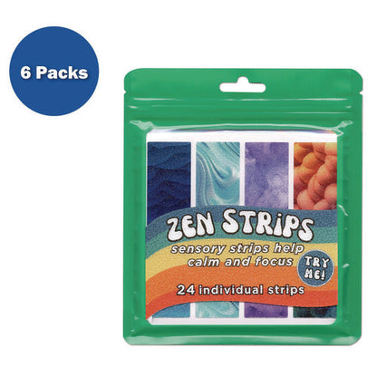 Zen Strips, Sandy Gradient Classpack, Assorted Colors, 24/set, 6 Sets/carton