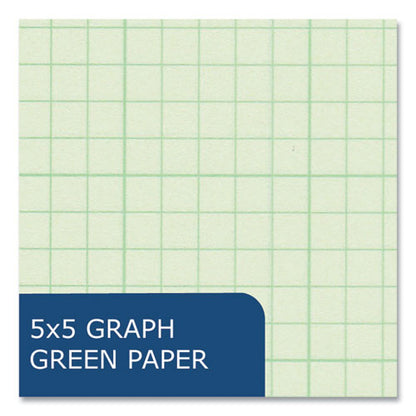 Engineer Filler Paper, 3-hole, Frame Format/quad Rule (5 Sq/in, 1 Sq/in) 500 Sheets/pack, 5/carton