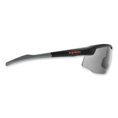 Skullerz Skoll Safety Glasses, Matte Black Nylon Impact Frame, Anti-fog Smoke Polycarbonate Lens