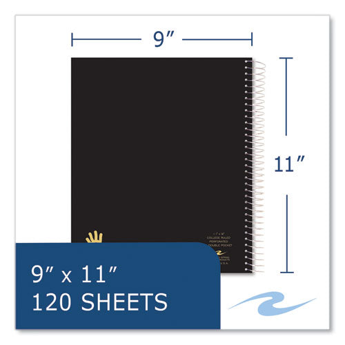 Lefty Notebook, 3-subject, Medium/college Rule, Assorted Cover Color, (120) 11 X 9 Sheet, 24/carton