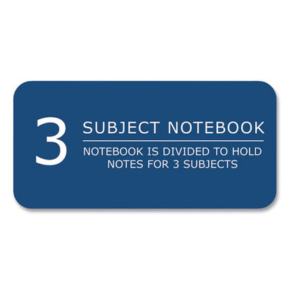 Lefty Notebook, 3-subject, Medium/college Rule, Assorted Cover Color, (120) 11 X 9 Sheet, 24/carton