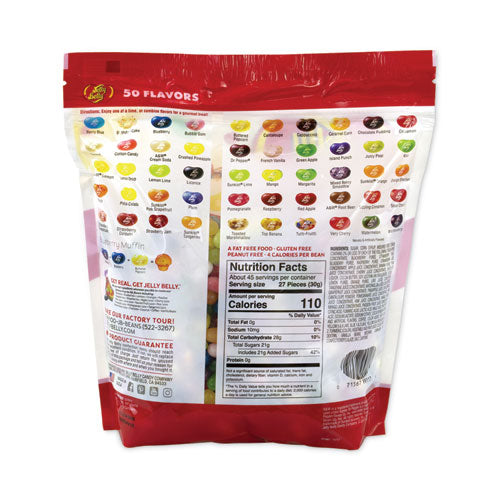 50 Flavors Jelly Beans Assortment, 3 Lb Standup Bag