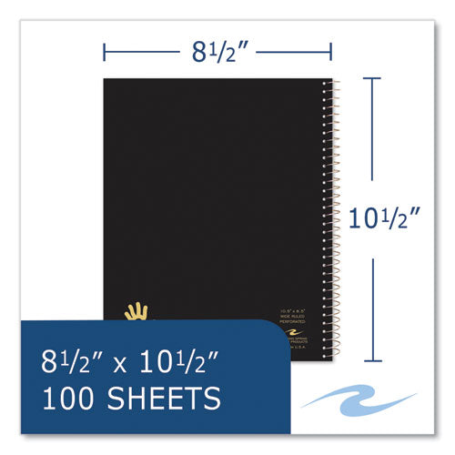 Lefty Notebook, 1-subject, Wide/legal Rule, Assorted Cover Colors, (100) 10.5 X 8.5 Sheets, 24/carton