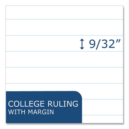 Loose Leaf Paper, 8.5 X 11, 3-hole Punched, College Rule, White, 100 Sheets/pack, 48 Packs/carton