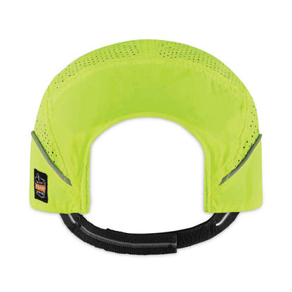 Skullerz 8955 Lightweight Bump Cap Hat, Short Brim Lime