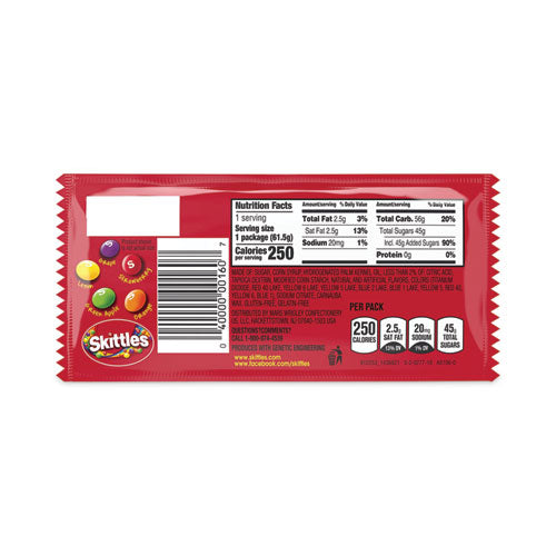 Chewy Candy, Original, 2.17 Oz Bag, 36 Bags/carton