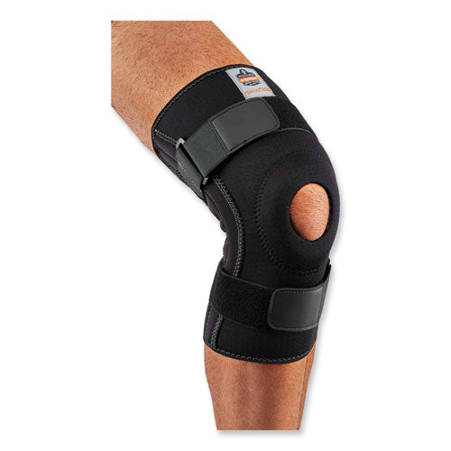 Proflex 620 Open Patella Spiral Stays Knee Sleeve, Large, Black