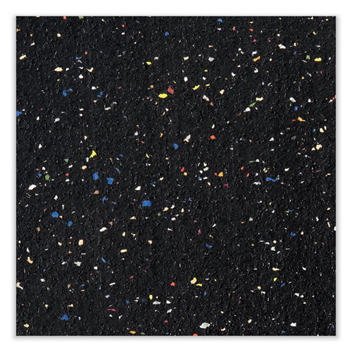 Aluminum-frame Recycled Rubber Bulletin Boards, 36" X 24", Confetti Surface, Satin Aluminum Frame